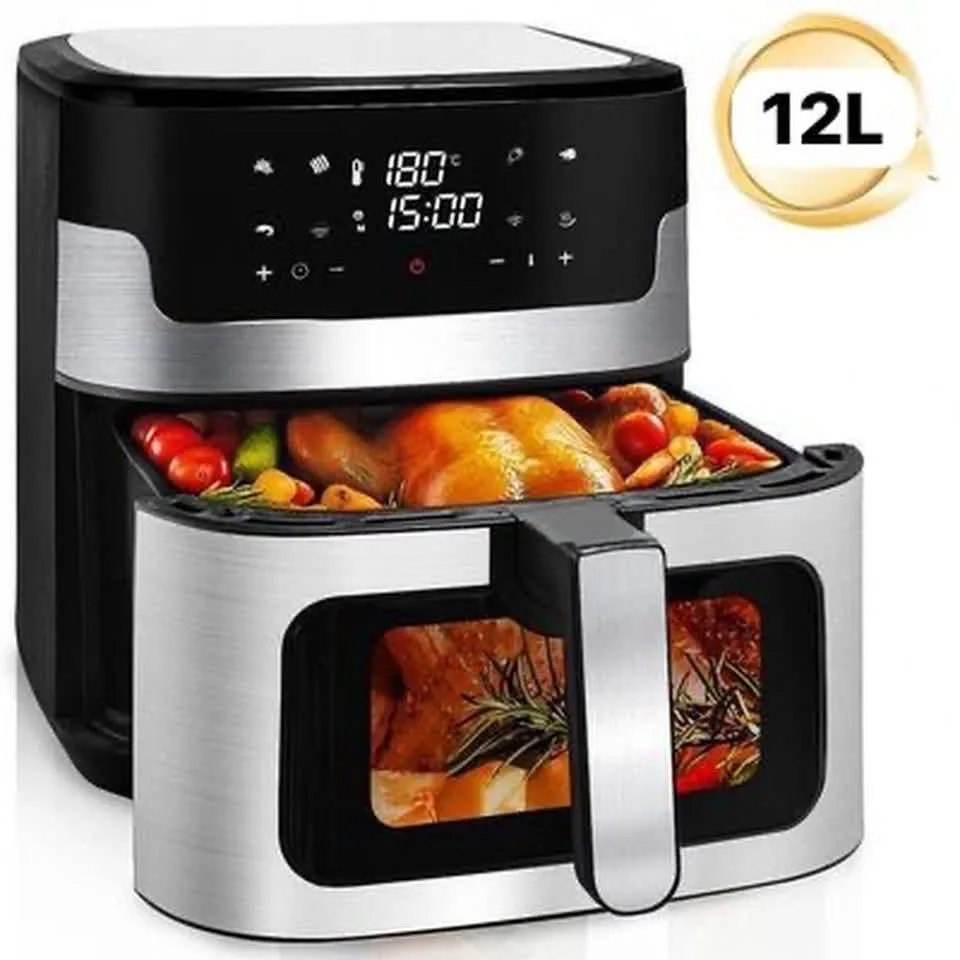 Friteuse sans huile 12 L, double panier