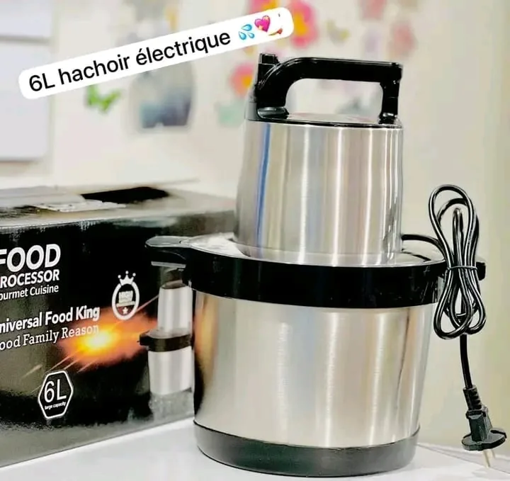 Robot hachoir électrique 6 L